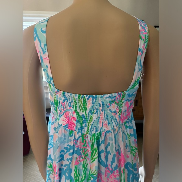 Lilly Pulitzer® Sabrinah Knot Front Dress Coral Bay size 12 - Picture 8 of 12